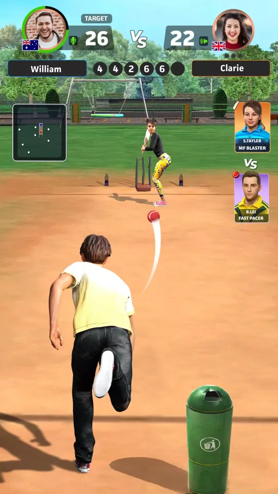 Tangkapan skrin Cricket Gangsta™-Cricket Game
