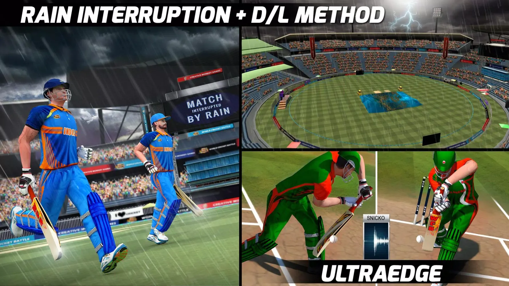 Capturas de tela do WCB2 Play My Career Cricket