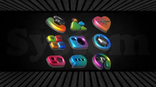 Auric Dark 3D Icon Pack-screenshot-1