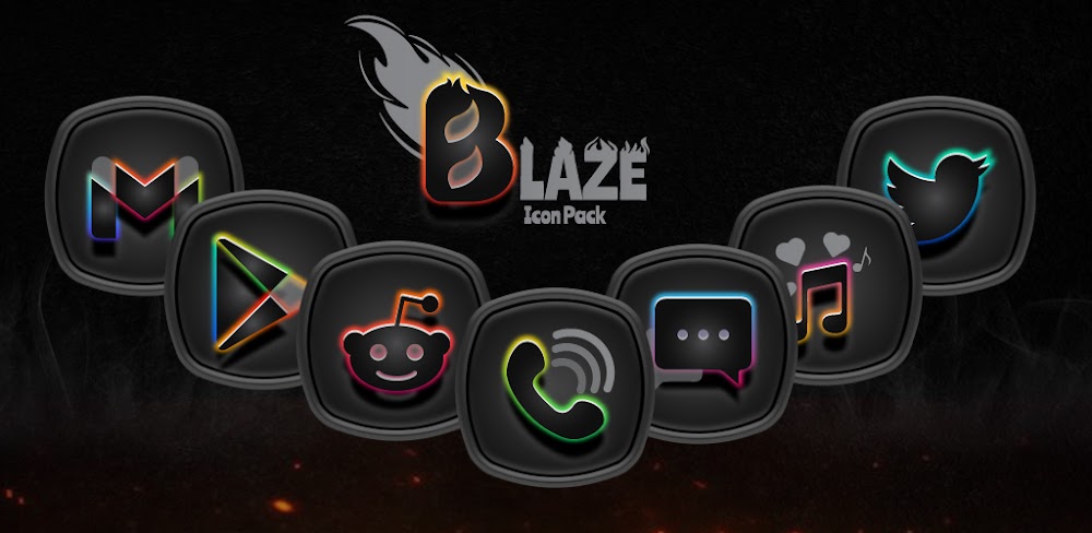 Blaze Dark Icon Pack