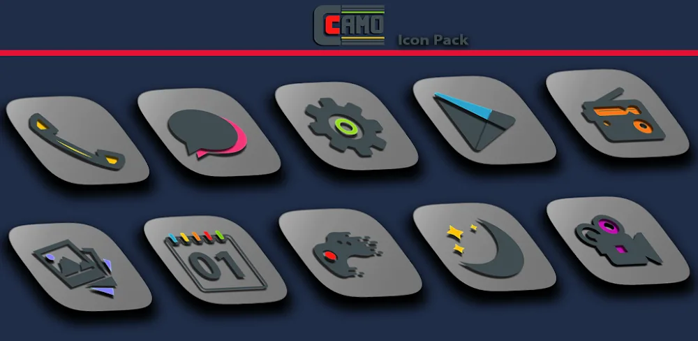 Camo Light Icon Pack