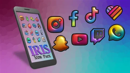 Iris Dark Flat 3D Icon Pack-screenshot-2