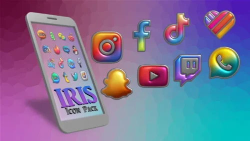Iris Light Flat 3D Icon Pack-screenshot-3
