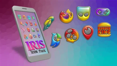 Iris Light Flat 3D Icon Pack-screenshot-4
