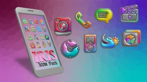 Iris Light Flat 3D Icon Pack-screenshot-5
