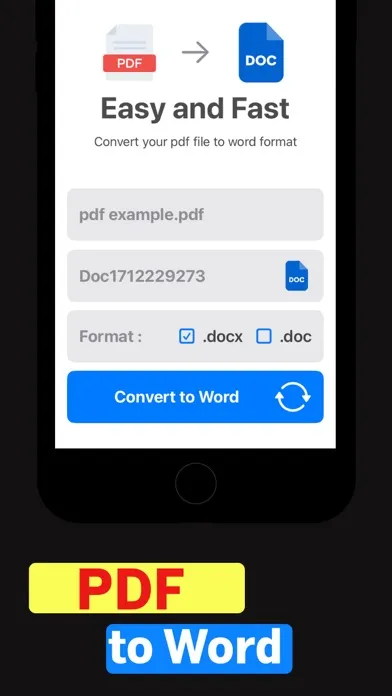 Captures d'écran de Convert pdf to word editable