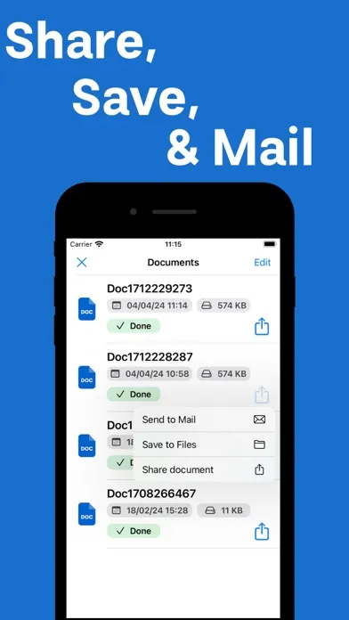 Captures d'écran de Convert pdf to word editable
