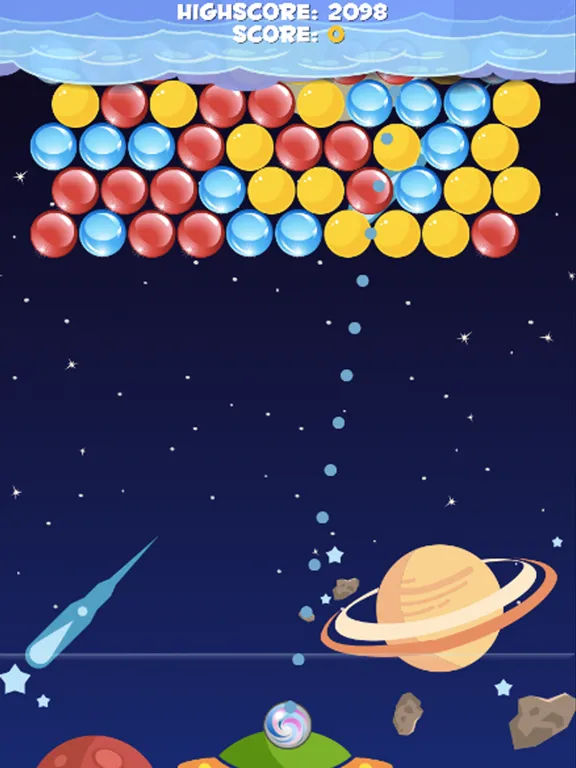 Bubble Cloud Planet Mania - Popping Shooter Puzzle Free Game iPad  스크린샷