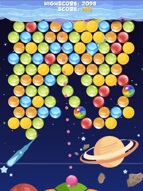 Bubble Cloud Planet Mania - Popping Shooter Puzzle Free Game iPad  스크린샷
