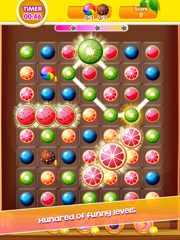 Candy Cruise Fruit - New Premium Match 3 Puzzle iPad  Screenshots