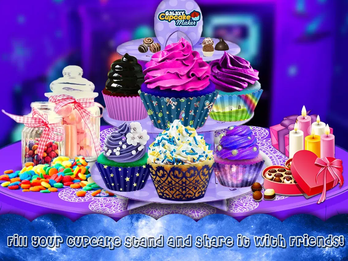 DIY Galaxy Cupcake Maker - Chef Kitchen Craze fun iPad  Screenshots