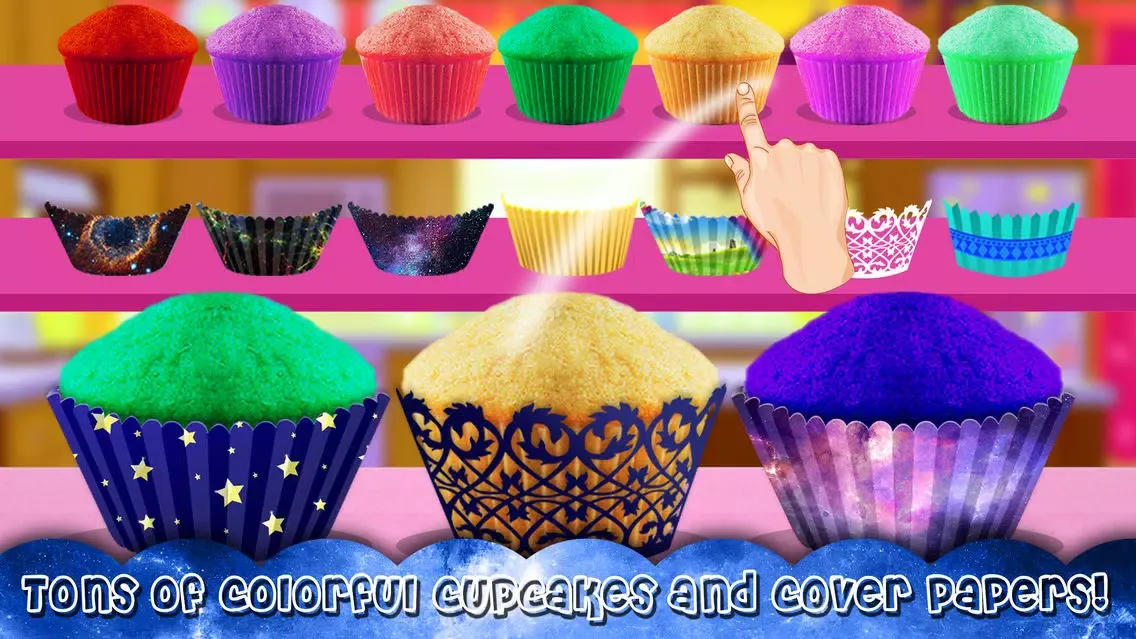 DIY Galaxy Cupcake Maker - Chef Kitchen Craze fun Screenshots