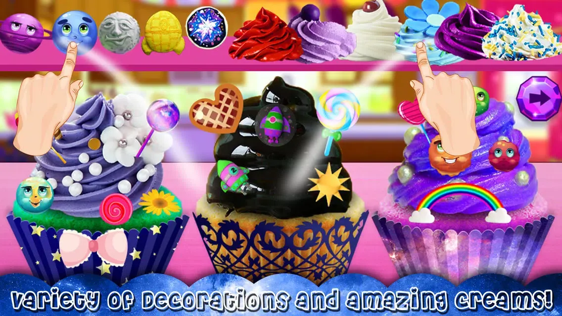 DIY Galaxy Cupcake Maker - Chef Kitchen Craze fun Screenshots