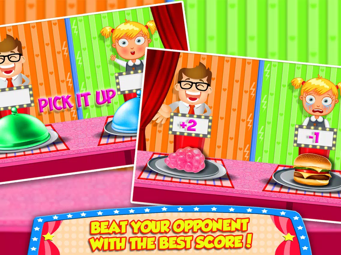 Captures d'écran de Gummy Food Vs Real Food Challenge! Dare To Win iPad 