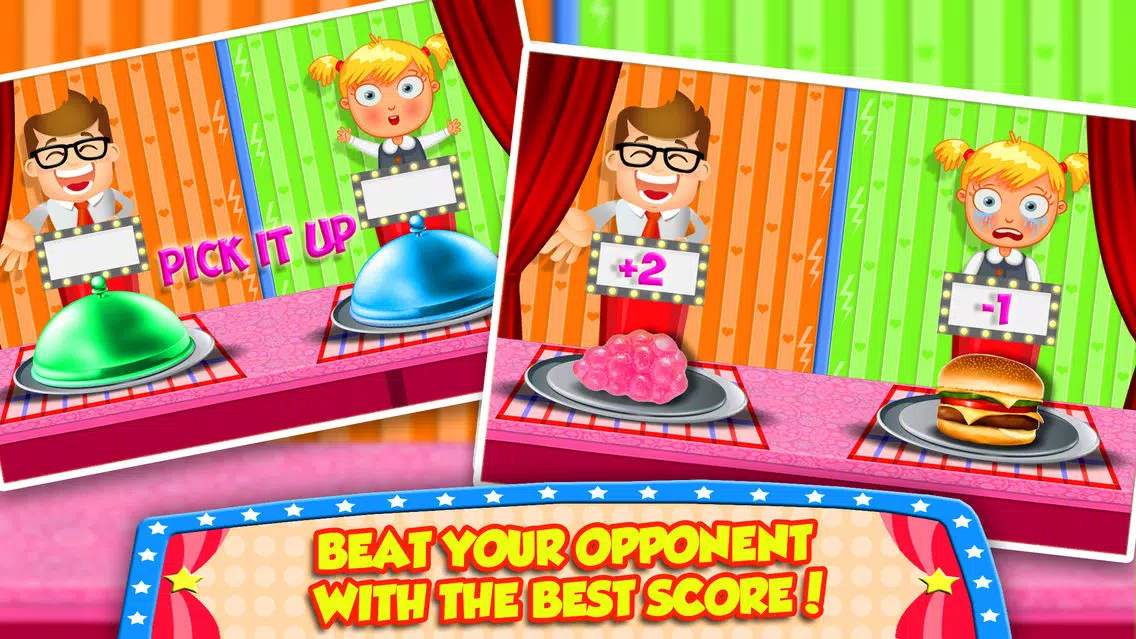 Captures d'écran de Gummy Food Vs Real Food Challenge! Dare To Win