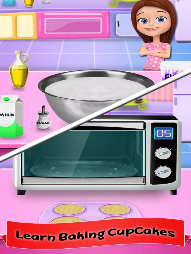 Princess Makeup Cupcake Maker! Desserts For Girls iPad  سکرین شاٹس
