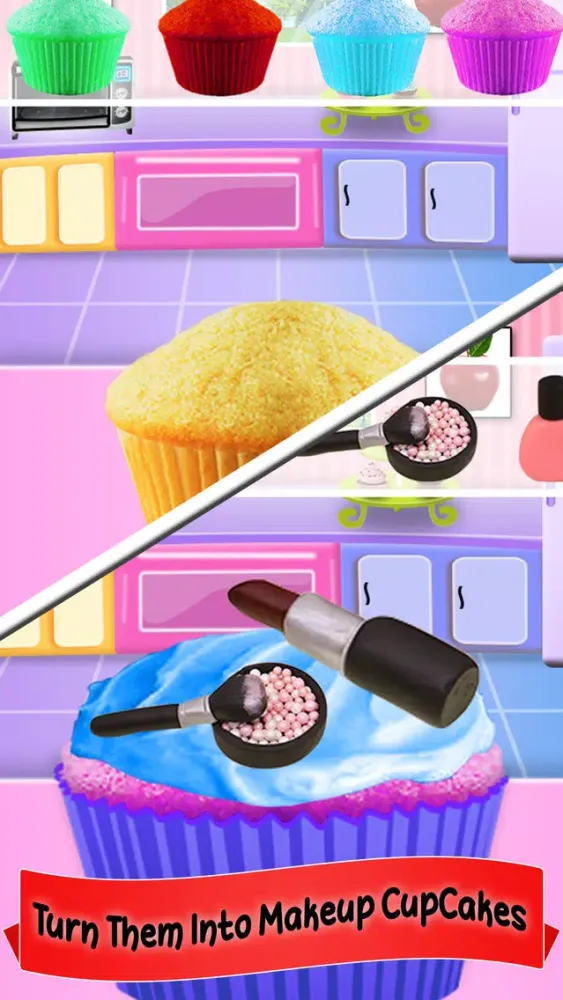 Princess Makeup Cupcake Maker! Desserts For Girls سکرین شاٹس