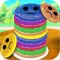 Rainbow Pancake Towers Stacker - Pile & Stack it