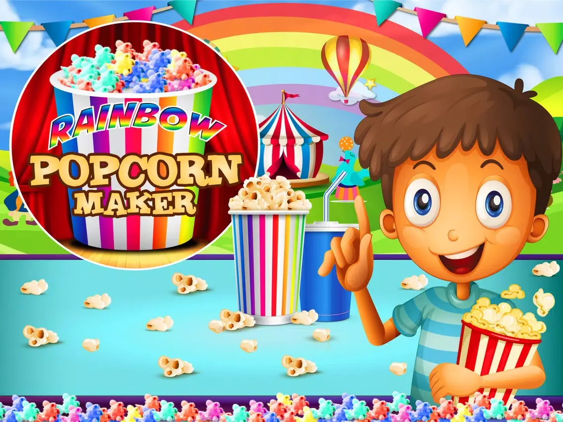 تصاویر Rainbow Popcorn Maker - Movie Night Snack iPad 