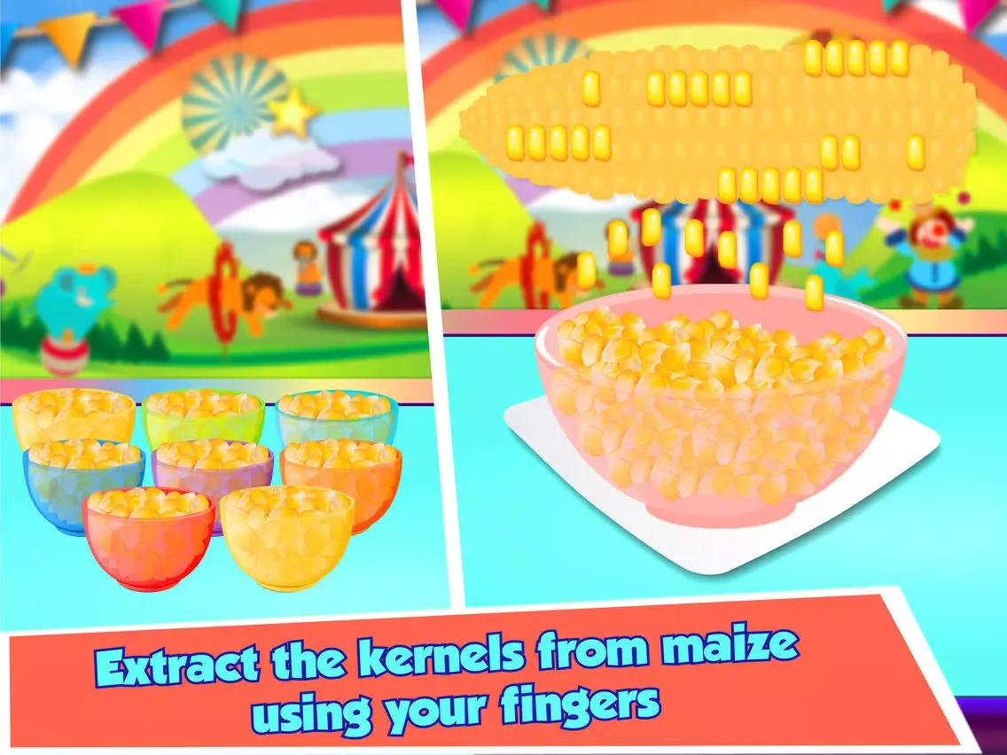 تصاویر Rainbow Popcorn Maker - Movie Night Snack iPad 