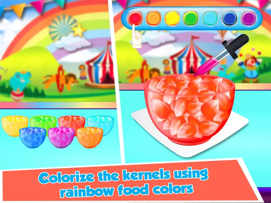 تصاویر Rainbow Popcorn Maker - Movie Night Snack iPad 