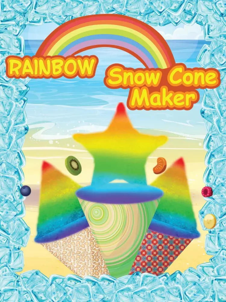 Tangkapan layar Rainbow Snow Cone Maker - Summer Frozen Food Stand iPad 