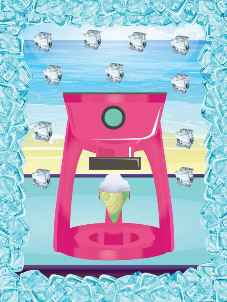 Tangkapan layar Rainbow Snow Cone Maker - Summer Frozen Food Stand iPad 