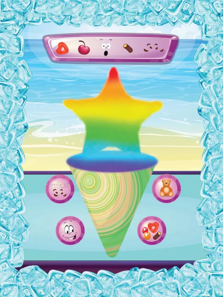 Tangkapan layar Rainbow Snow Cone Maker - Summer Frozen Food Stand iPad 