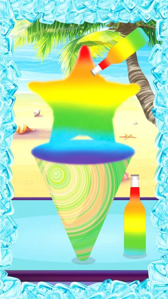 Tangkapan layar Rainbow Snow Cone Maker - Summer Frozen Food Stand