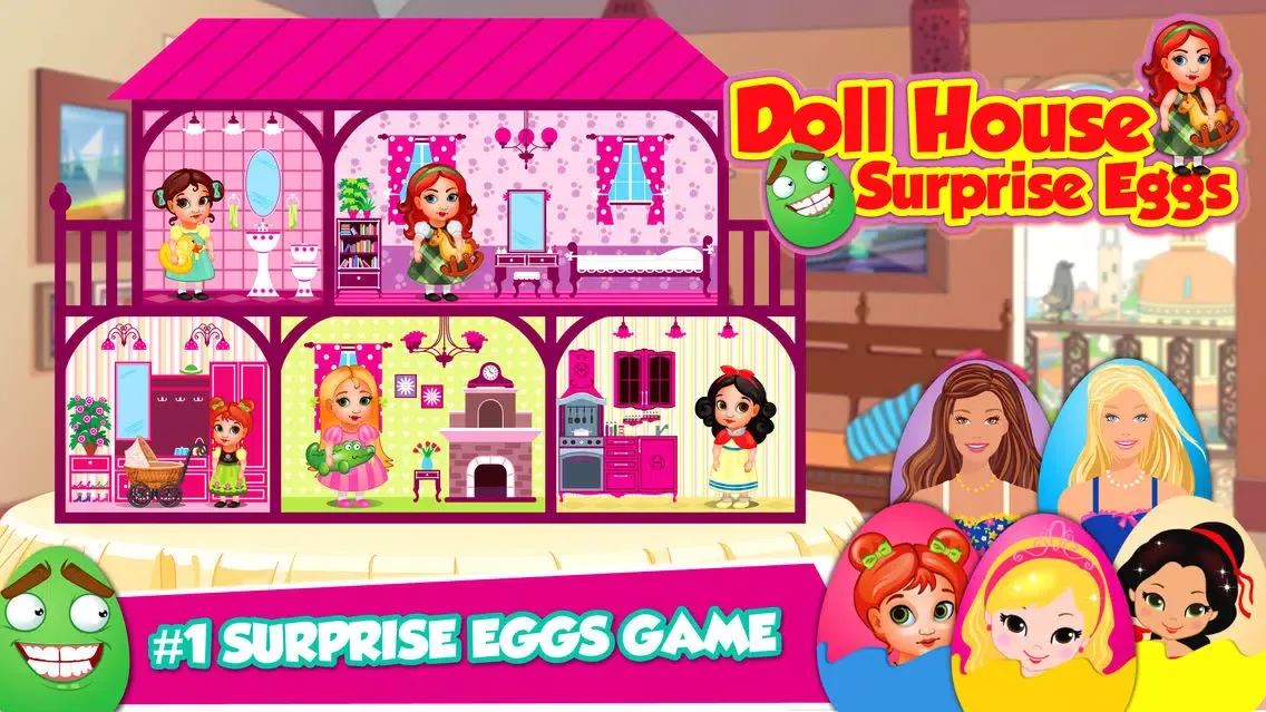 Capturas de pantalla de Kinder Surprise Eggs to Open Dream Doll House