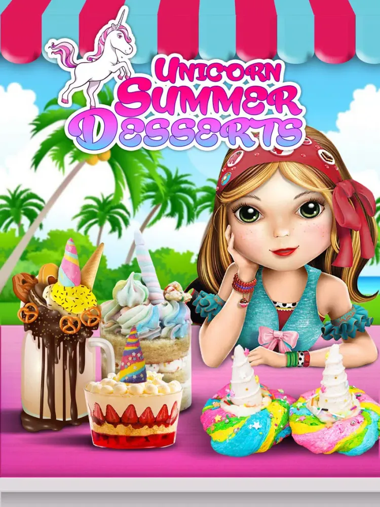 Unicorn Ice Cream Maker Game! Kawaii Rainbow Chef iPad  سکرین شاٹس