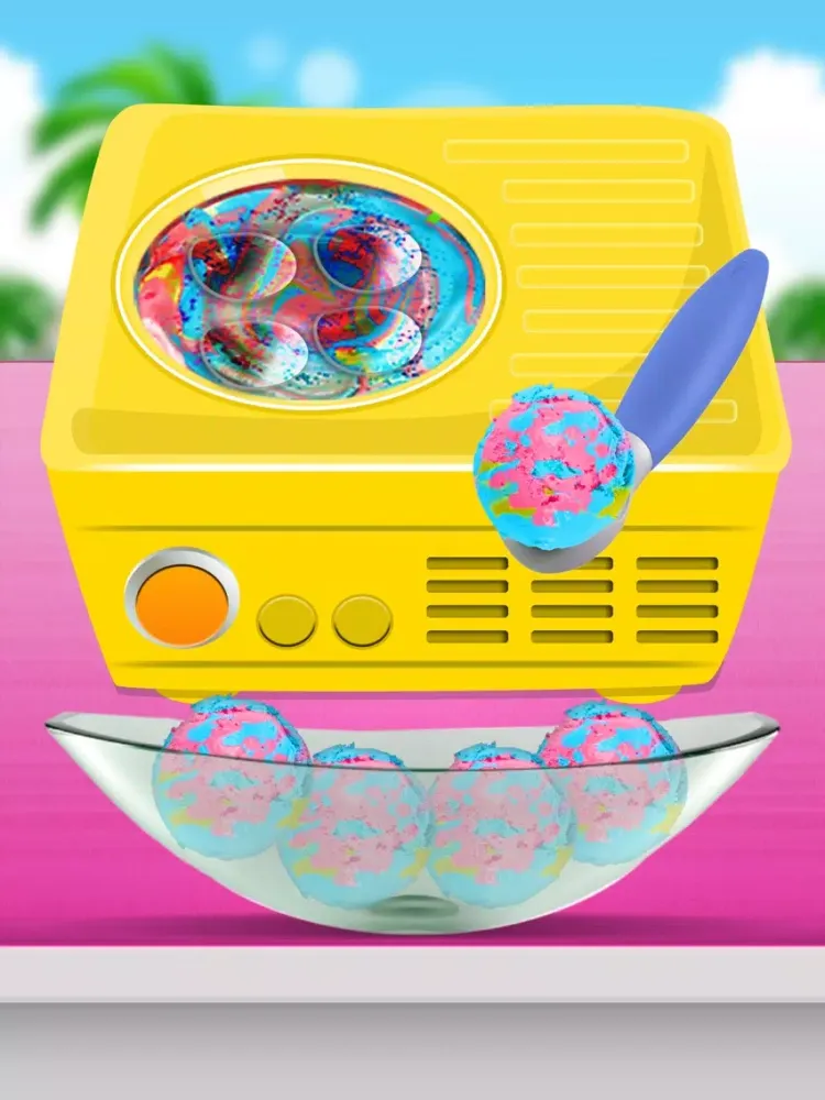 Unicorn Ice Cream Maker Game! Kawaii Rainbow Chef iPad  سکرین شاٹس