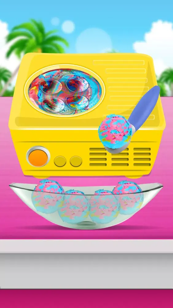 Unicorn Ice Cream Maker Game! Kawaii Rainbow Chef سکرین شاٹس