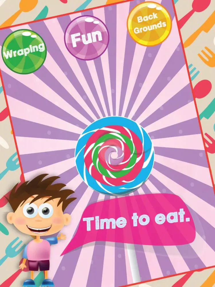 Screenshot di Swirly Whirly Pop Candy Maker - Make rainbow color ice pops & frozen lollipops iPad 