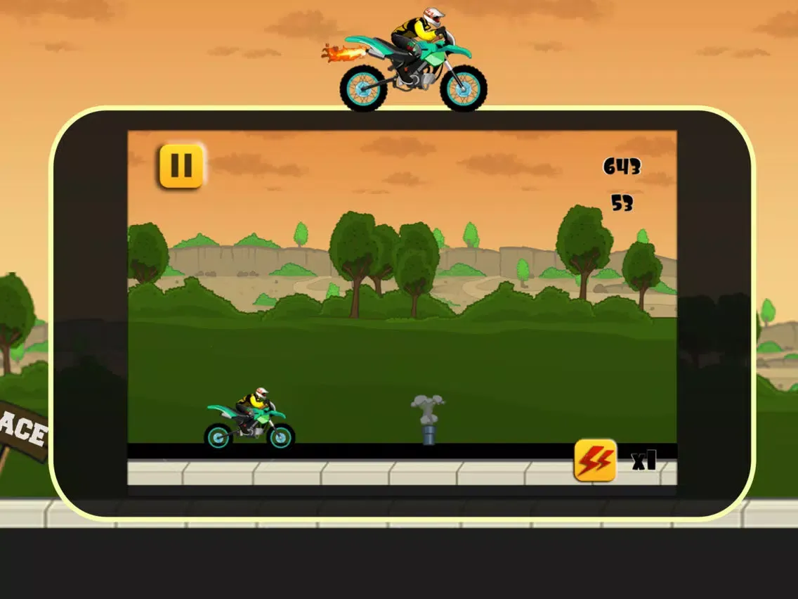 A Extreme Dirt Bike Race - Cool Racing Derby Free iPad  Screenshots