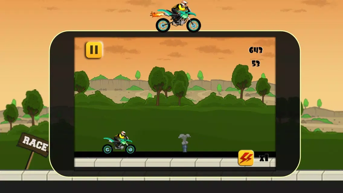 A Extreme Dirt Bike Race - Cool Racing Derby Free Screenshots