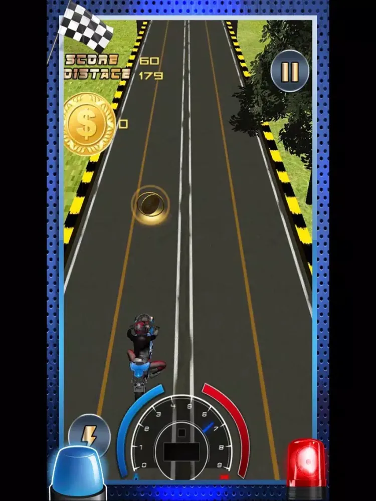 Capturas de pantalla de Nitro Crazy Lane Moto Bike Rider - Highway Motorcycle Traffic Stunt Street Drag Endless Race Game iPad 
