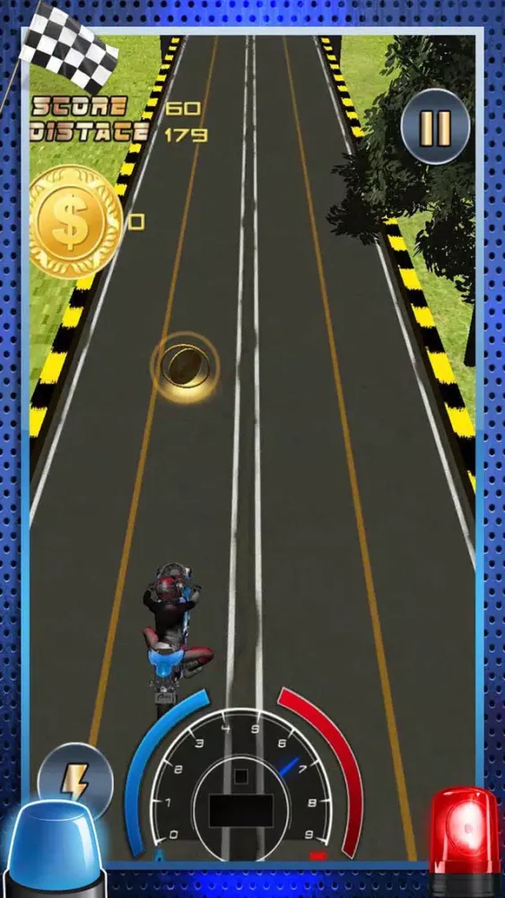 Capturas de pantalla de Nitro Crazy Lane Moto Bike Rider - Highway Motorcycle Traffic Stunt Street Drag Endless Race Game