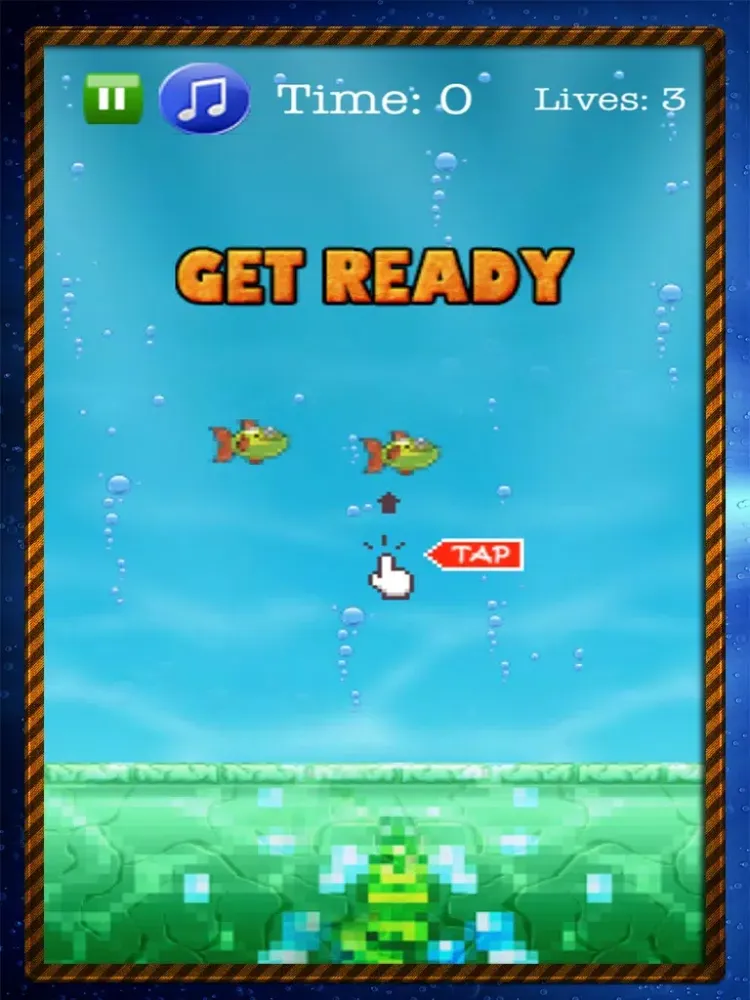 A Tappy Fish Flap - Flying Hoppy Floppy Fishy iPad  Screenshots