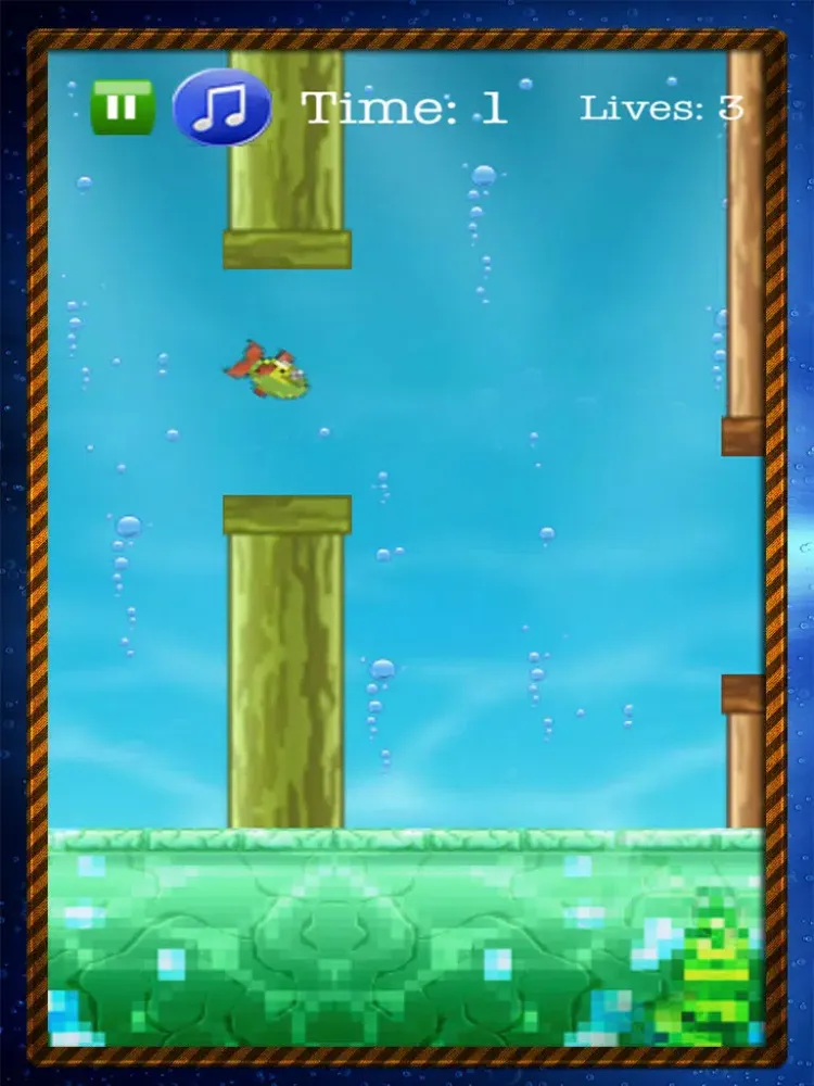 A Tappy Fish Flap - Flying Hoppy Floppy Fishy iPad  Screenshots