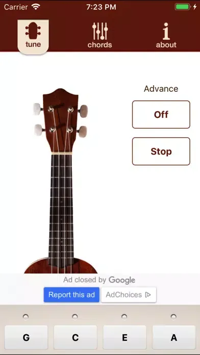 Tangkapan skrin uke pal - Ukulele Tuner&Chords