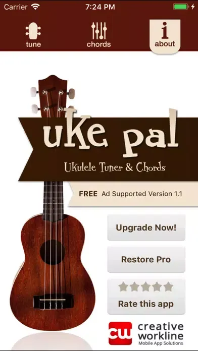 Tangkapan skrin uke pal - Ukulele Tuner&Chords
