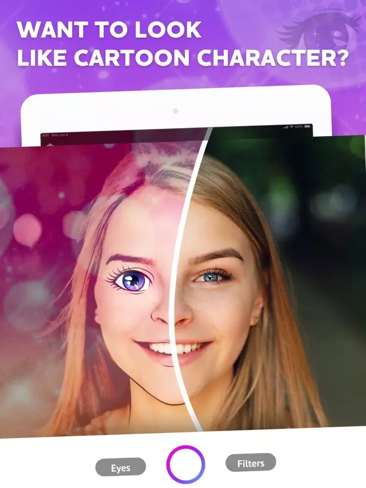 Cartoon me — Cute Face Filters iPad  Screenshots