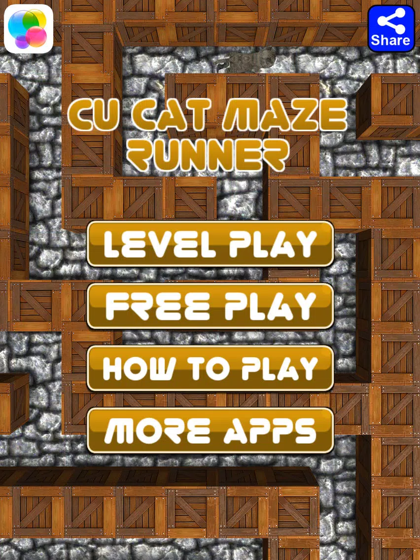 ภาพหน้าจอของ Cu Cat Maze Runner iPad 