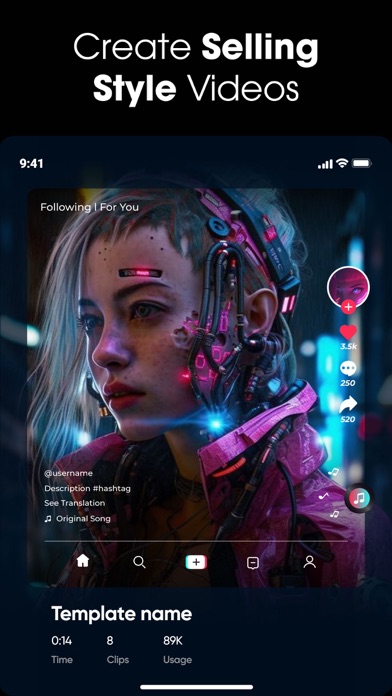 ภาพหน้าจอของ Creatorhub: AI Art Video Maker