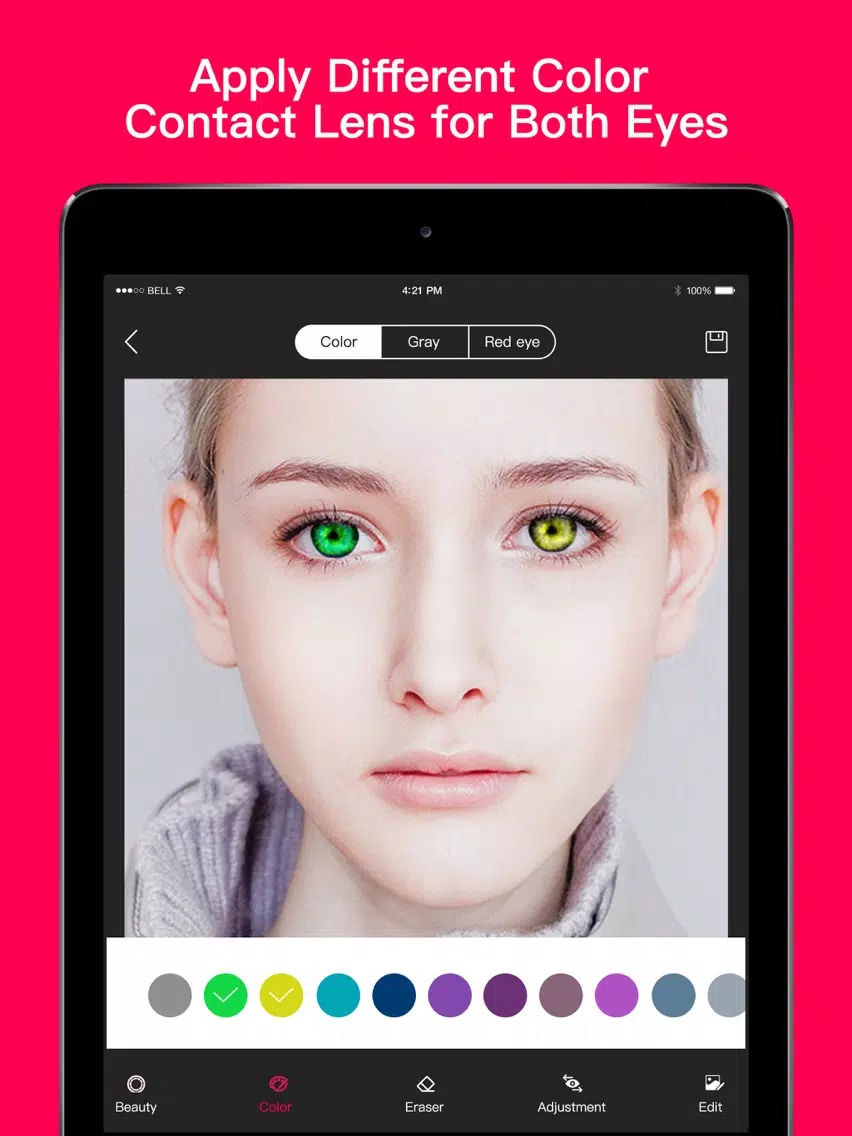 صور Magic Eye Color-Face Makeup iPad 