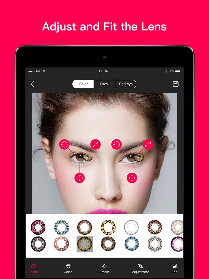 صور Magic Eye Color-Face Makeup iPad 