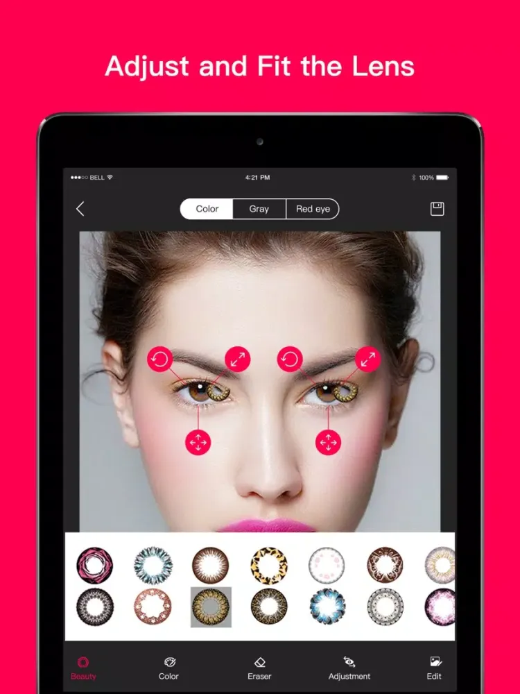Magic Eye Color-Face Makeup iPad  スクリーンショット