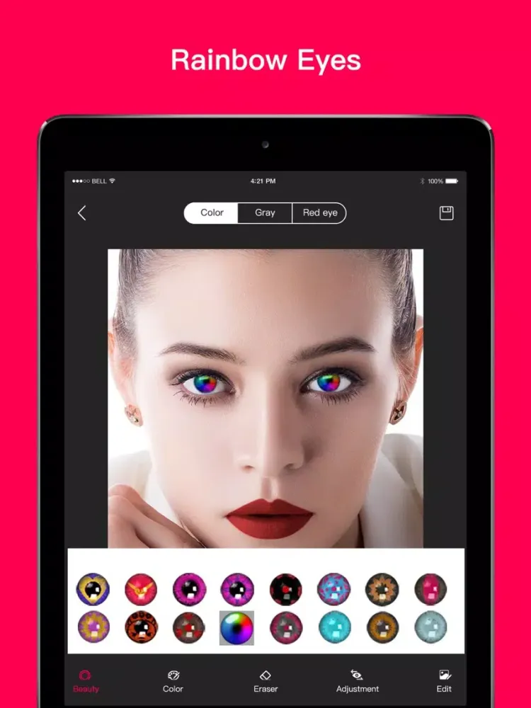 Magic Eye Color-Face Makeup iPad  スクリーンショット