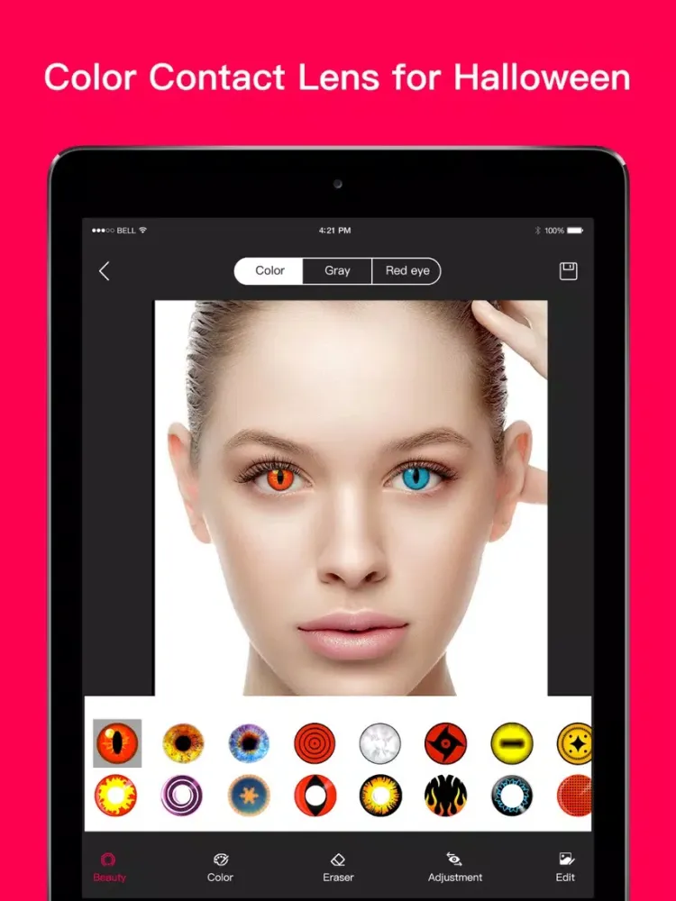 Magic Eye Color-Face Makeup iPad  スクリーンショット